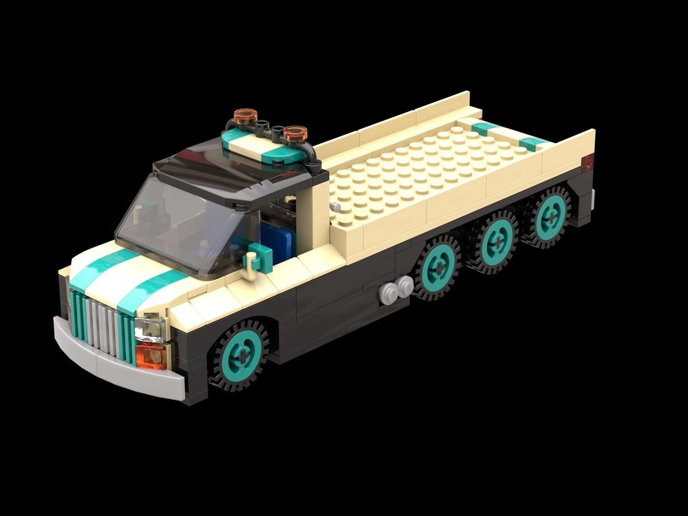 Lego Pullback Pickup Car Transporter
