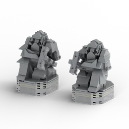 Dwarf Guardian Statues