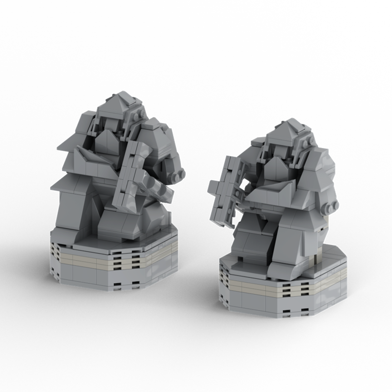 Lego Dwarf Guardian Statues