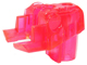 Lego Large Figure Head Connector Block Eye/Brain Stalk / Trans-Dark Pink