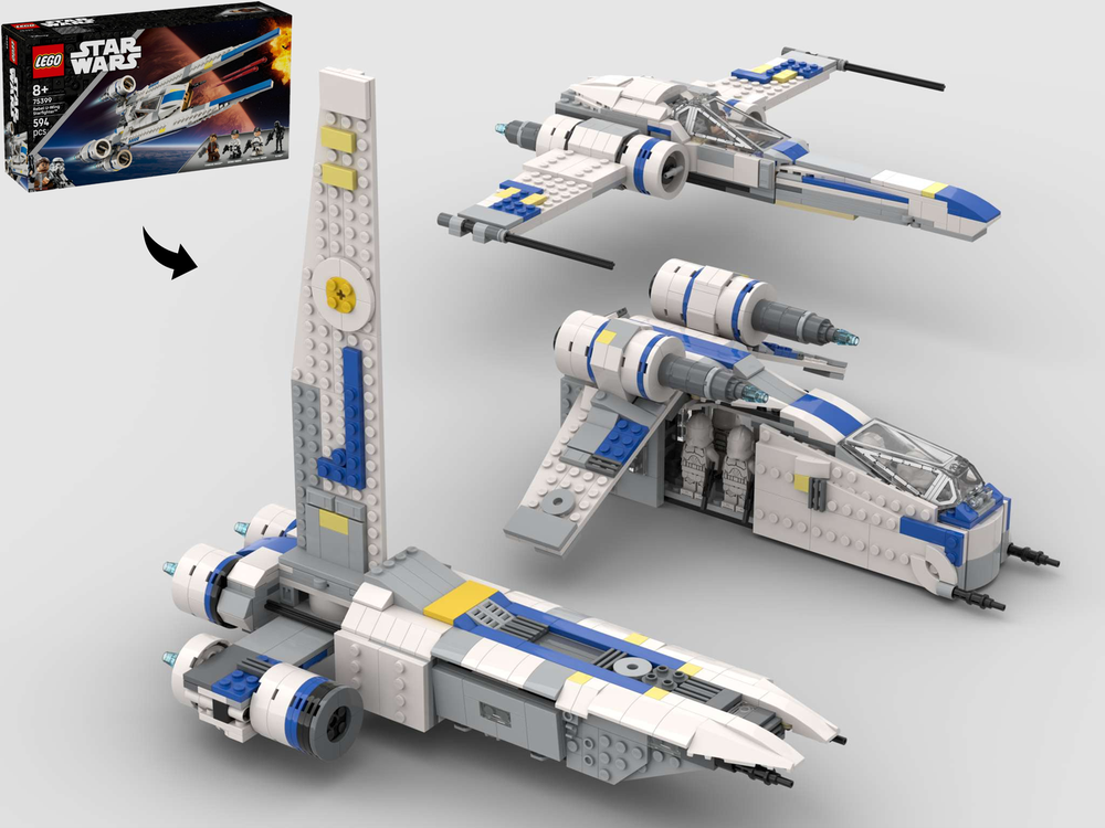 Lego 3-in-1 Alternate Builds Bundle - 75399 Rebel U Wing Starfighter