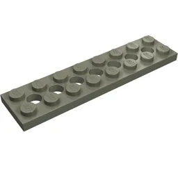 Technic Plate 2 x 8 [7 Holes] / Dark Gray