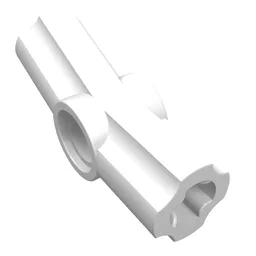 Technic Axle and Pin Connector Angled #3 - 157.5° / White