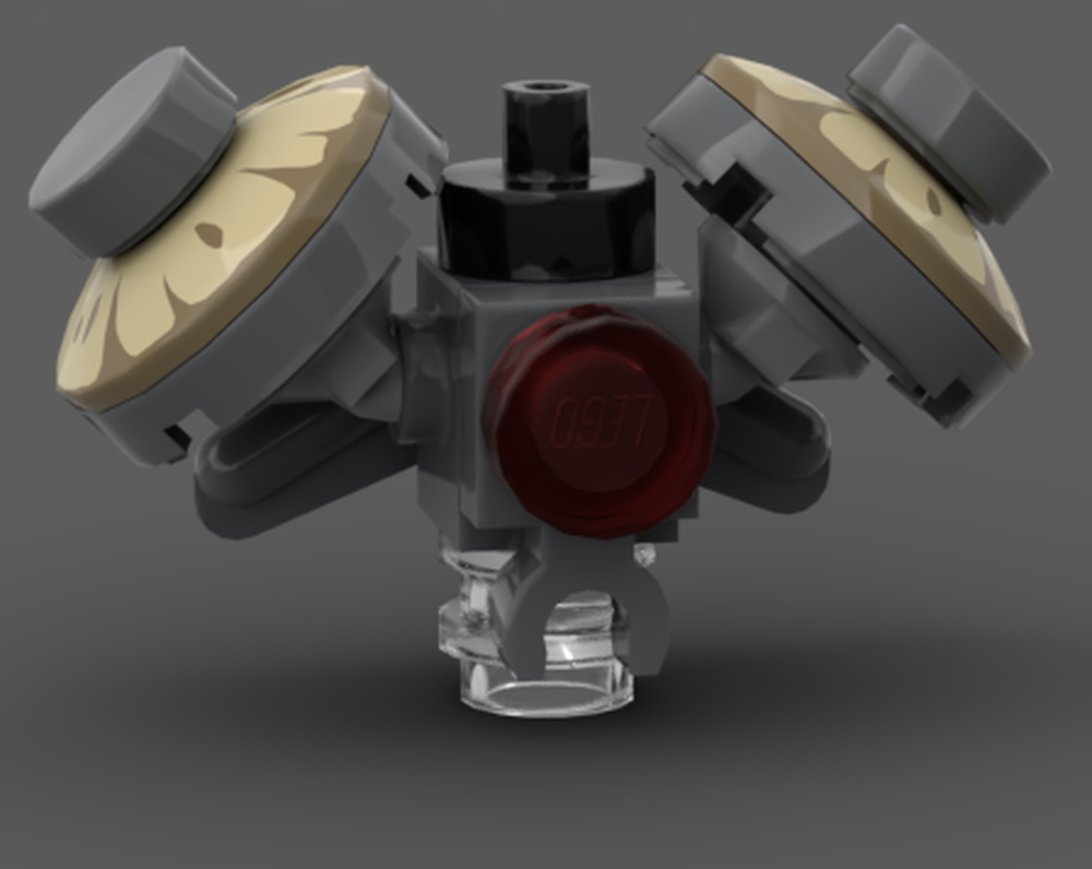 Lego Buzz droid -- minifigure scale