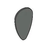 Shield Ovoid [Plain] / Dark Gray