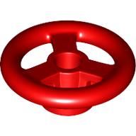 Lego Steering Wheel Small, 2 x 2 [Reinforced] / Red
