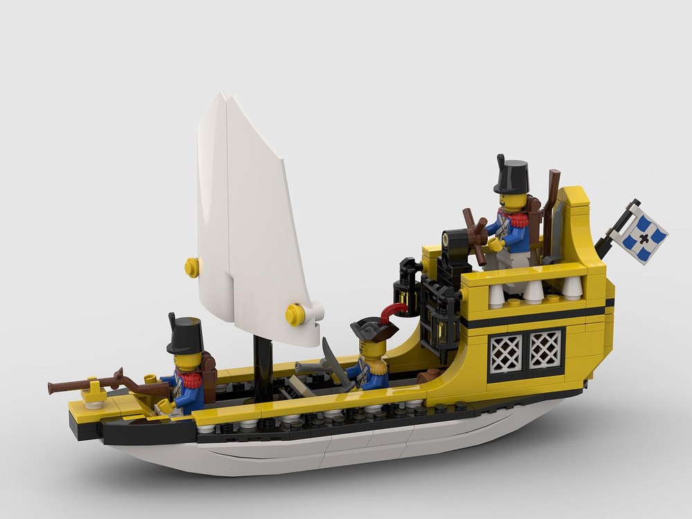 Lego Imperial sailboat for Eldorado Fortress