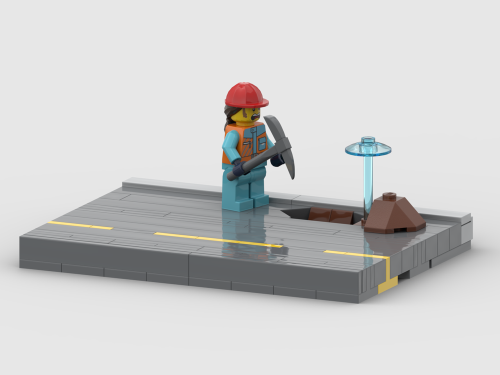 Lego Street in front of Pharmacy