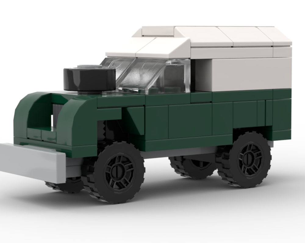Lego Land Rover Series III Dark Green "van"