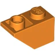 Brick Sloped Inverted 45° 2 x 1 / Orange