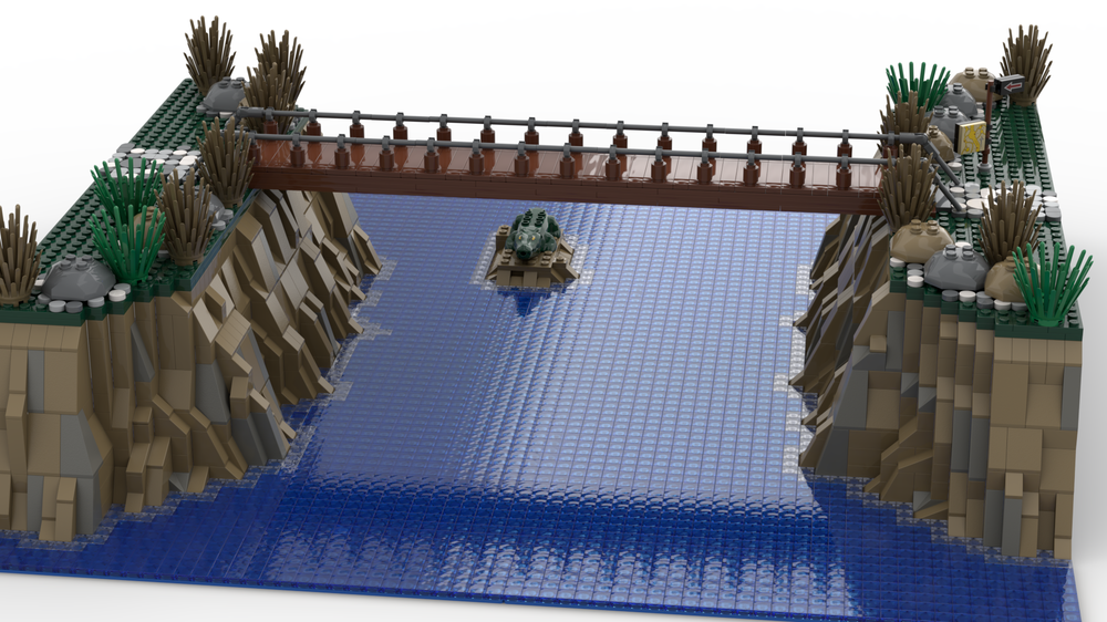Lego Swamp and rocky landscape
