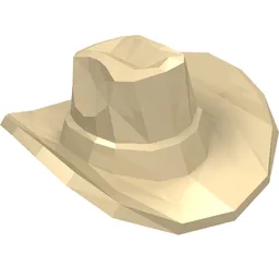 Hat, Cowboy [Plain] / Tan