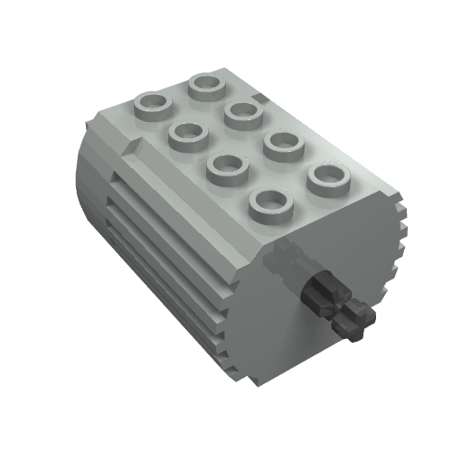 Lego Motor, 4.5V Type 1 for 2-Prong Connectors without Middle Pin / Light Gray