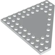 Wedge Plate 10 x 10 Cut Corner [No Centre Studs] / White