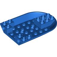 Lego Aircraft Fuselage Curved Forward 6 x 8 Bottom with 2 Pin Holes / Blue