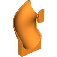 Lego Slide Curved Left 90° / Orange
