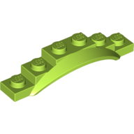 Lego Wheel Arch, Mudguard, 1 1/2 x 6 x 1 [Arch Extended] / Lime