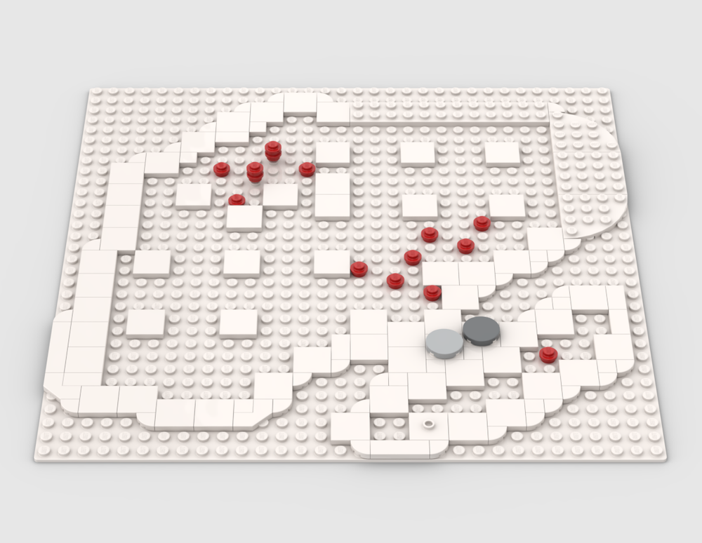 Lego 10293 Santa's Visit baseplate attachment