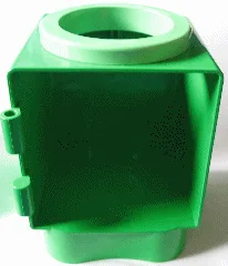 Primo Shape Sorter Chamber, Light Green Circle with Circular Opening