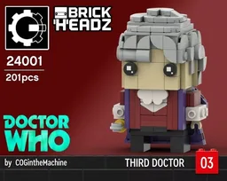 Brickheadz Third Doctor Who (Jon Pertwee)