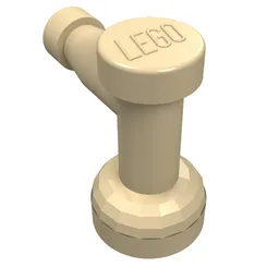 Tap 1 x 1 without Hole in Spout / Tan