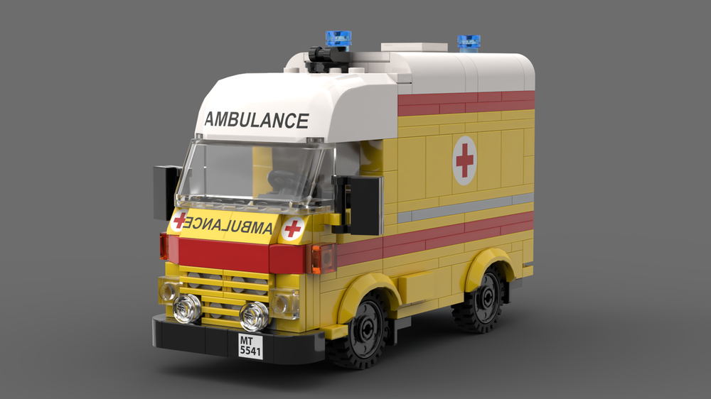 Lego AVIA A 21 Furgon Ambulance (1989) + stickers