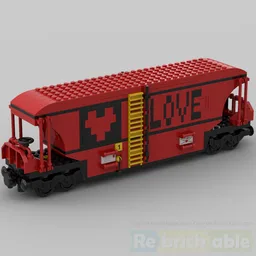 Valentine's day secret chest wagon train car