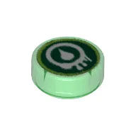Tile Round 1 x 1 with Venomari Print