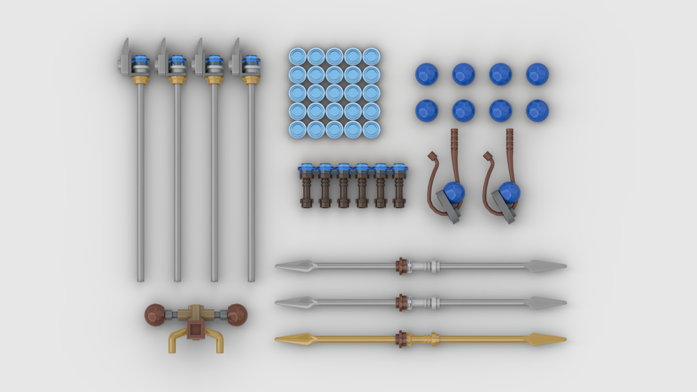 Lego Gungan Grand Army Weapons and Equipment