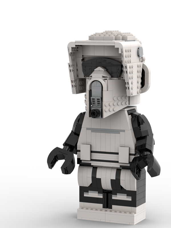 Lego Maxifigure stand for LEGO Scout Trooper helmet (Set 75305)