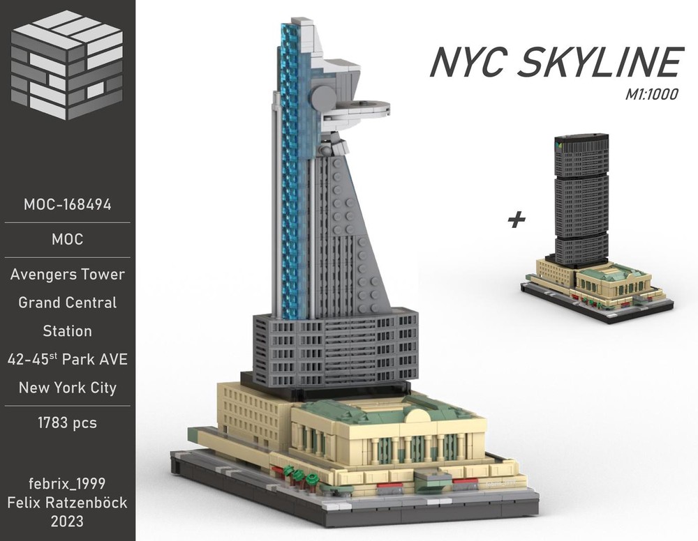 Lego Avengers Tower | Grand Central Station | 42-45st park AVE | New York City