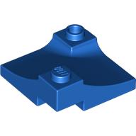 Lego Brick Curved, Internal Double, 3 x 3 with 1/3 Inverted Cutout, Corner / Blue