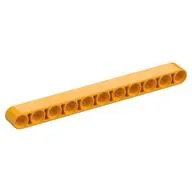 Technic Beam 1 x 11 Thick / Bright Light Orange
