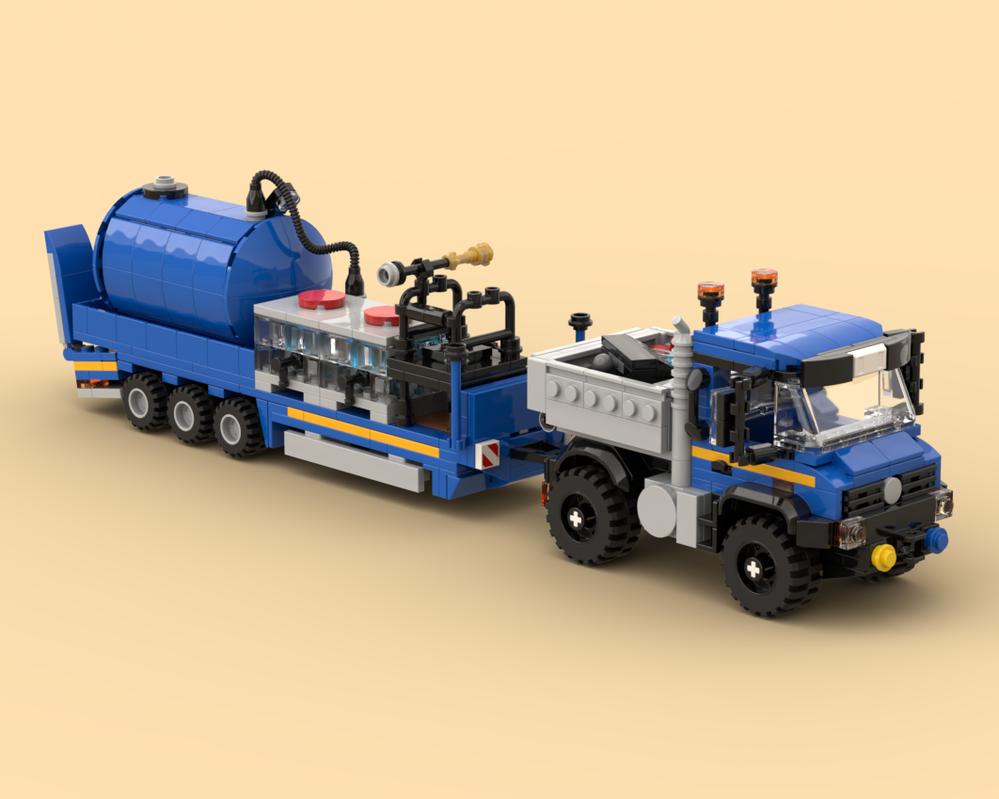 Lego Acorn Utility Truck and Sprayer Trailer