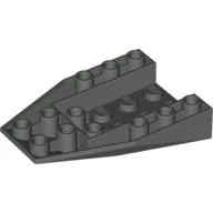 Brick Wedged, Sloped Inverted 6 x 4 with 2 Stud Connections / Dark Gray