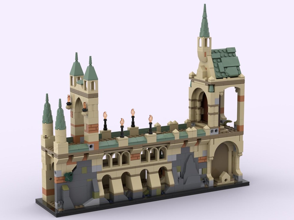 Lego The Battle of Hogwarts diorama