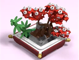Red bouquet bonsai tree