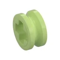 Technic Bush 1/2 Smooth with Axle Hole Semi-Reduced / Yellowish Green