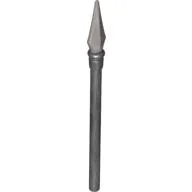 Weapon Pike / Spear Elaborate with Pearl Light Gray Tip / Pearl Dark Gray