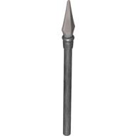 Lego Weapon Pike / Spear Elaborate with Pearl Light Gray Tip / Pearl Dark Gray