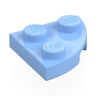 Lego Plate Round Corner 2 x 2 / Bright Light Blue
