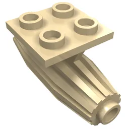 Engine, Strakes, 2 x 2 Thin Top Plate / Tan