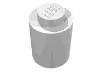 Brick Round 1 x 1 Solid Stud, No Bottom Groove / White