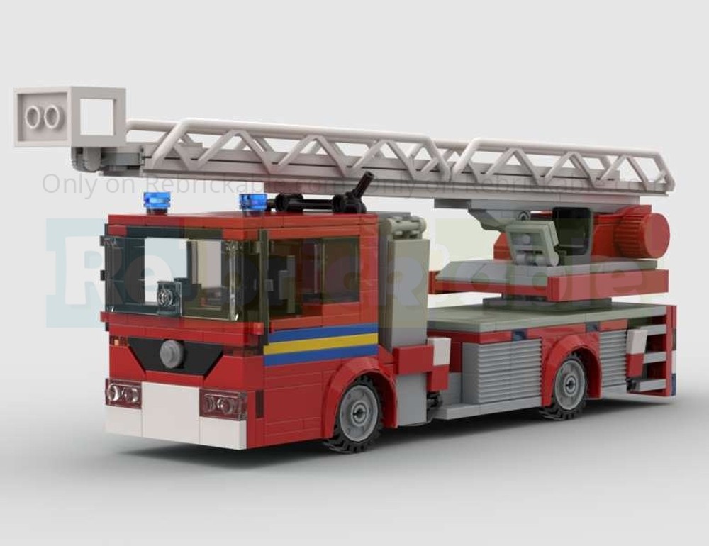 Lego London Fire Brigade Mercedes Econic Turntable truck