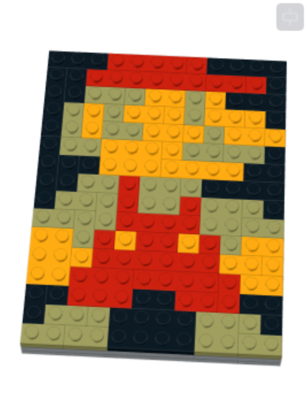 Lego 8 bit Mario