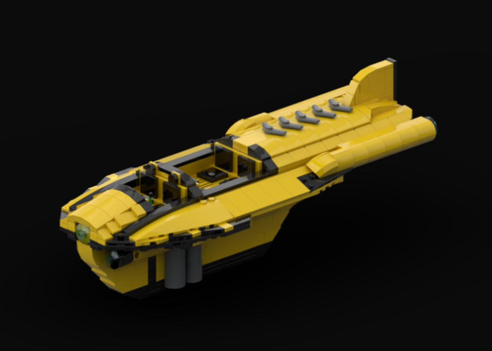 Lego Coruscant ComfortRide passenger airspeeder Skywalker saga version