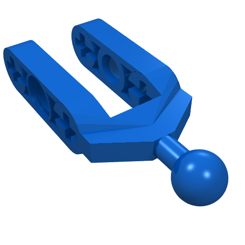 Lego Technic Steering Knuckle Arm with Ball Joint / Blue
