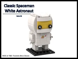 Classic Spaceman - White Astronaut - Brickheadz