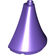Lego Duplo Building Roof Spire Half 4.5 x 2 x 4 / Dark Purple