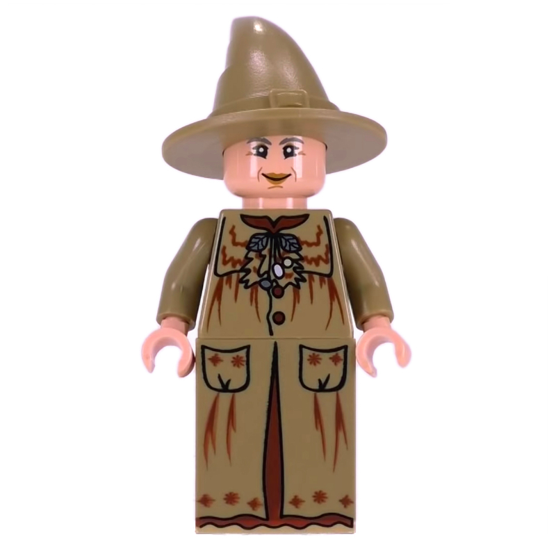 Lego Professor Pomona Sprout in Dark Tan Robes